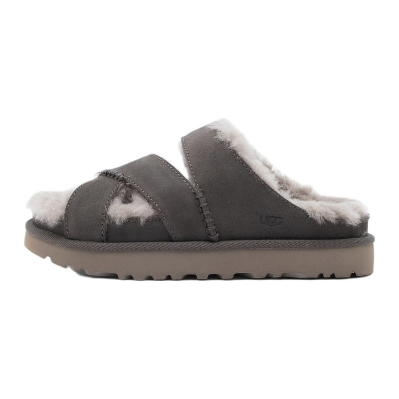 UGG Greenport Cross Strap Slide Dense Smoke