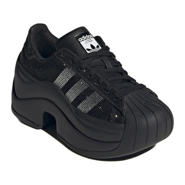 Adidas Superstar Bold Rhinestone Core Black Silver Met