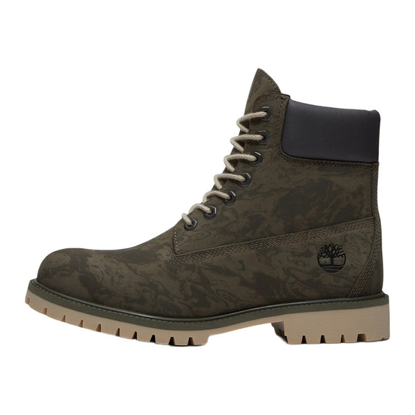 Timberland Heritage 6 Inch Waterproof Boot Dk Green Nubuck W Camo