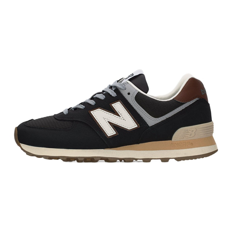 New Balance U574 Brown Dark Silver-Coloured Metallic
