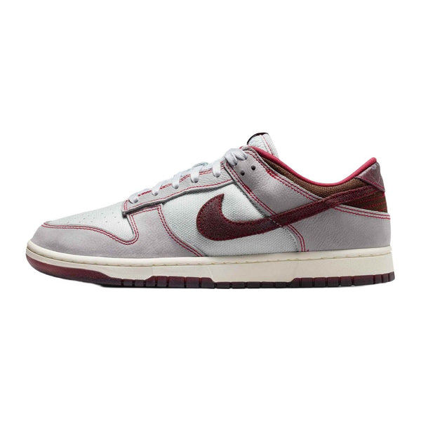 Nike Shoes Dunk Low Retro SE Pure Platinum Wolf Grey Team Red Burgundy Crush