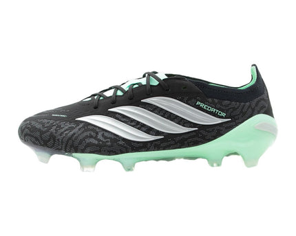 Adidas Predator Elite Fold-Over Tongue Firm Ground Core Black Silver-Coloured Metallic