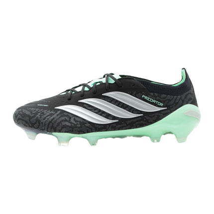 Adidas Predator Elite Fold-Over Tongue Firm Ground Core Black Silver-Coloured Metallic