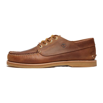 Timberland Vibram Crafted Boat 3 Eye Medium Brown Full Grain