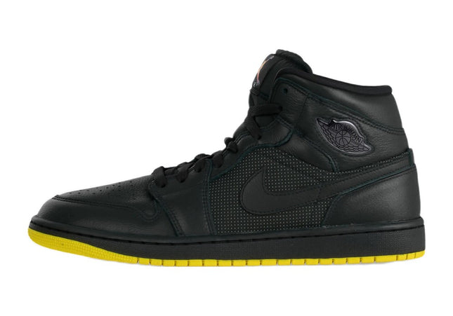 Jordan Air Jordan 1 Mid SE Black Silver-Coloured