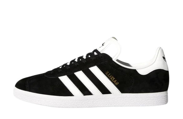 Adidas Gazelle Core Black Cloud White Gold