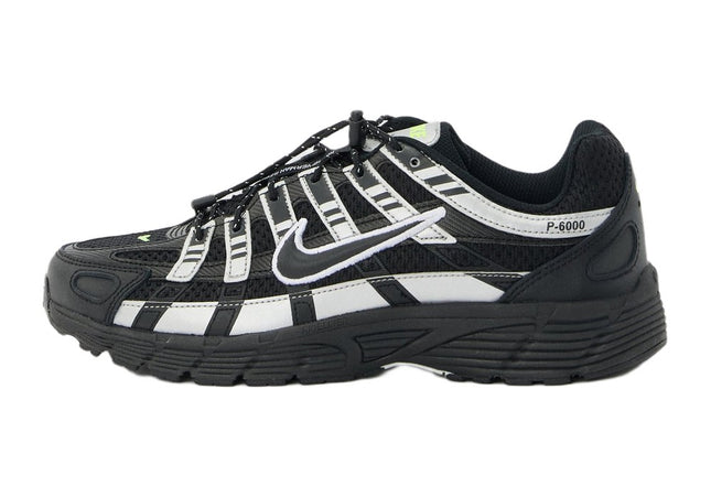 Nike P 6000 Black Metallic Silver-Coloured