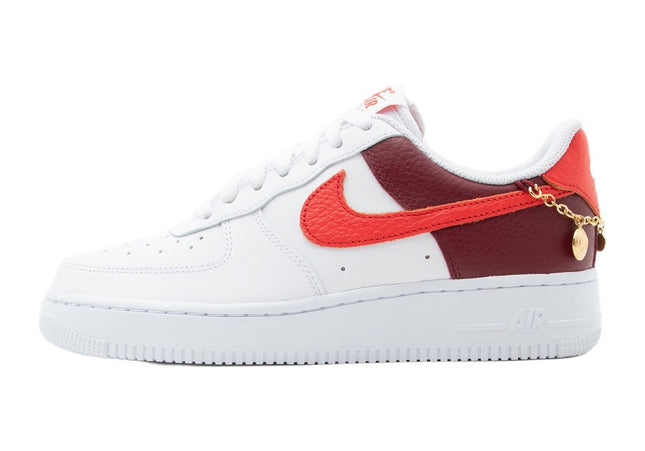Nike Air Force 1 07 Shoelery White Team Red