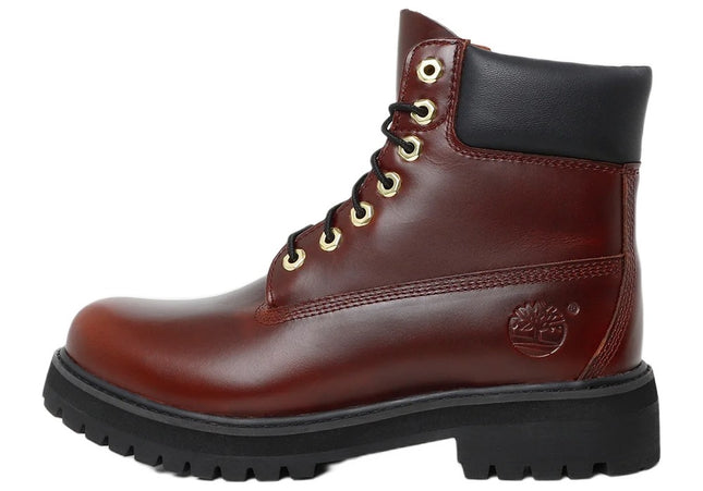 Timberland Heritage 6 in Lace Waterproof Boot Burgundy Full Grain