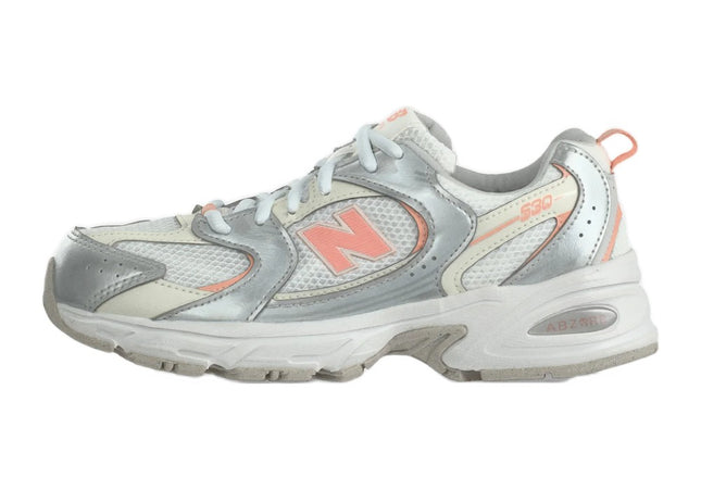 New Balance 530 Silver-Coloured Metallic Pink Lemonade