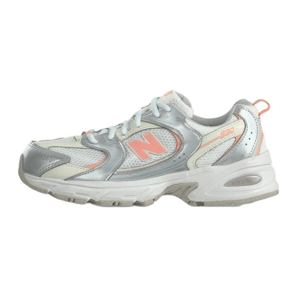 New Balance 530 Silver-Coloured Metallic Pink Lemonade