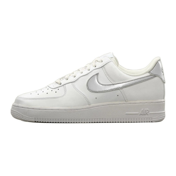 Nike Air Force Street White Metallic Silver Colourful