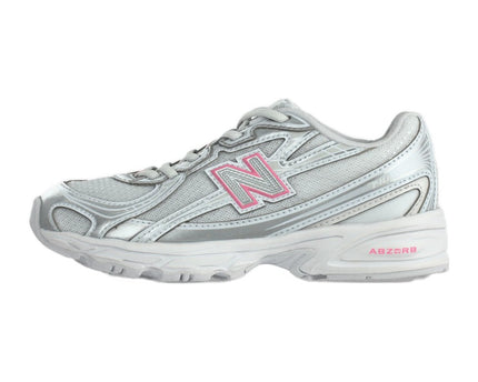 New Balance 740 Silver-Coloured Metallic Signal Pink
