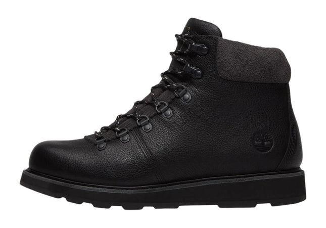 Timberland Britton Mills Mid Lace Waterproof Boot Black Full Grain