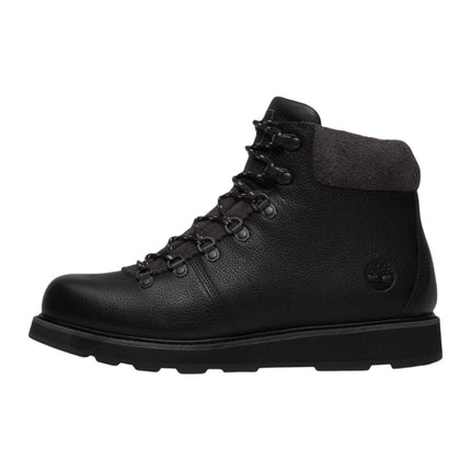 Timberland Britton Mills Mid Lace Waterproof Boot Black Full Grain