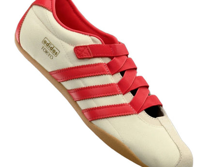 Adidas Tokyo Mary Jane Ballerina Cream White Red