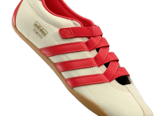 Adidas Tokyo Mary Jane Ballerina Cream White Red