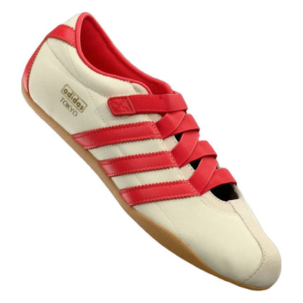 Adidas Tokyo Mary Jane Ballerina Cream White Red