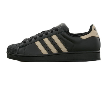 Adidas Superstar II Core Black Khaki Three