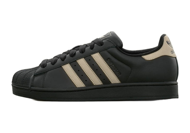Adidas Superstar II Core Black Khaki Three