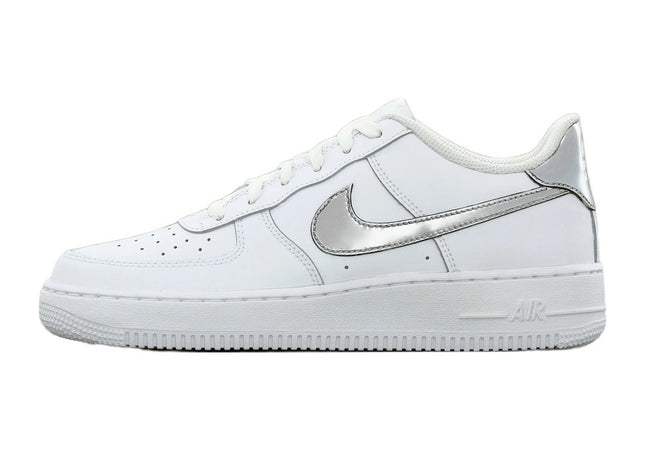 Nike Air Force 1 White Metallic Silver-Coloured