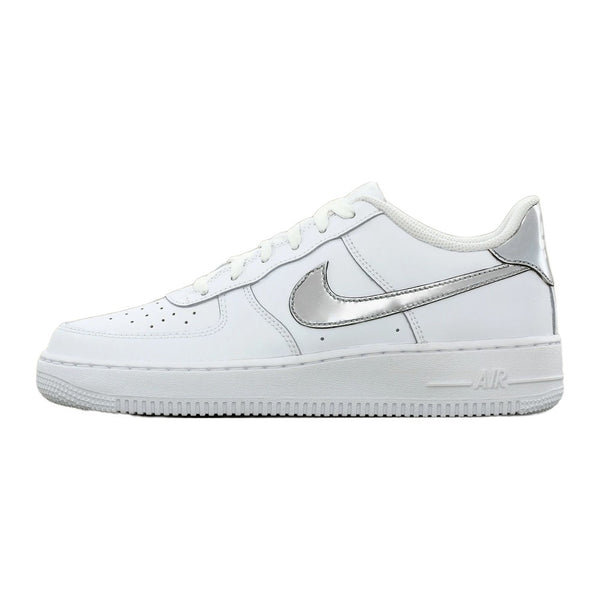 Nike Air Force 1 White Metallic Silver-Coloured