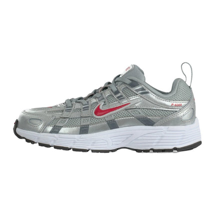 Nike P 6000 Metallic Silver-Coloured Gym Red