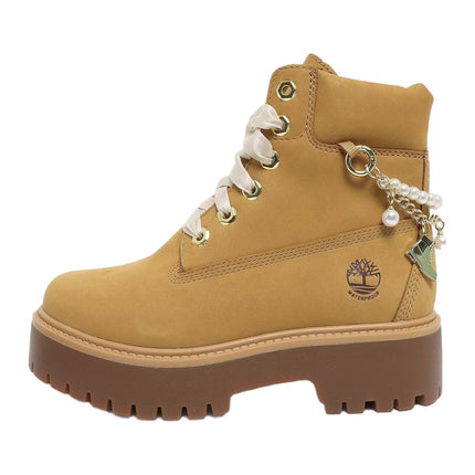 Timberland Stone Street 6 Inch Lace Waterproof Boot Wheat Charm
