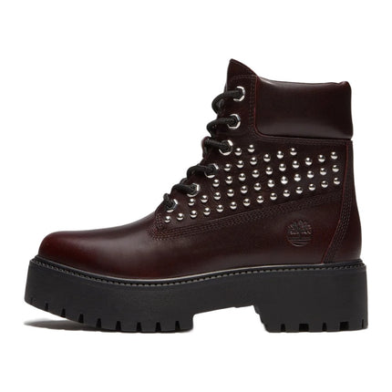 Timberland Stone Street 6 Inch Lace Waterproof Boot Stud Burgundy