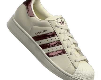 Adidas Superstar II Off White Maroon