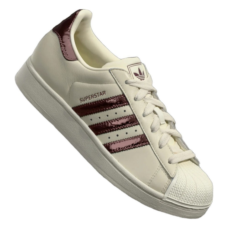 Adidas Superstar II Off White Maroon