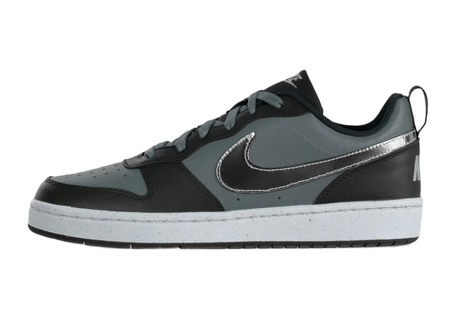 Nike Court Borough Shine Black Metallic Silver-Coloured
