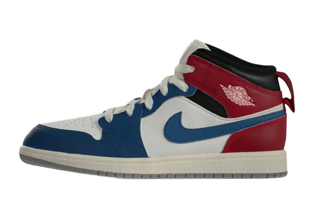 Jordan 1 Mid Bp True Blue Summit White