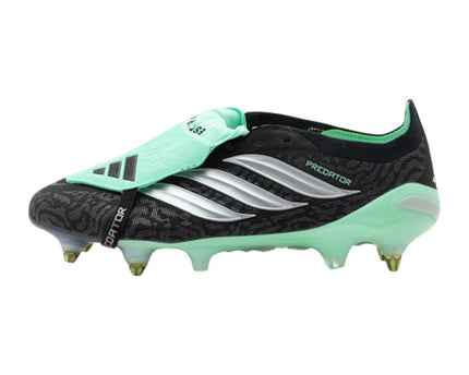 Adidas Predator Elite Fold Over Tongue Soft Ground Core Black Silver-Coloured Metallic
