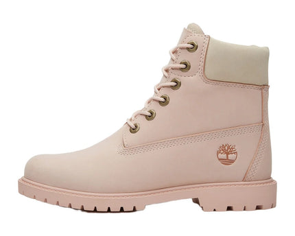 Timberland Premium 6 Inch Double Tongue Light Pink Nubuck W Nat