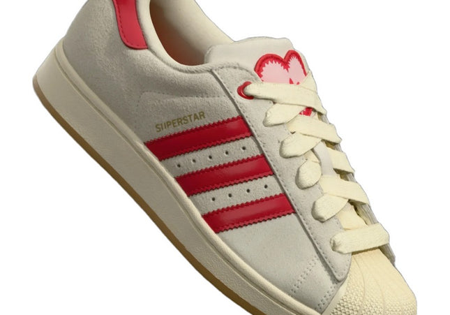 Adidas Superstar II Cream White Better Scarlet