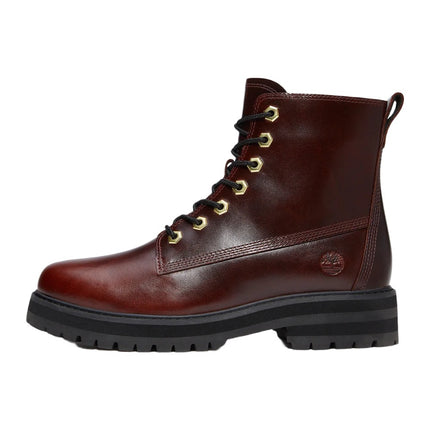 Timberland Britton Drive Mid Lace Boot Burgundy Full Grain W Blk