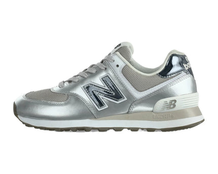 New Balance W574 Silver-Coloured Metallic White
