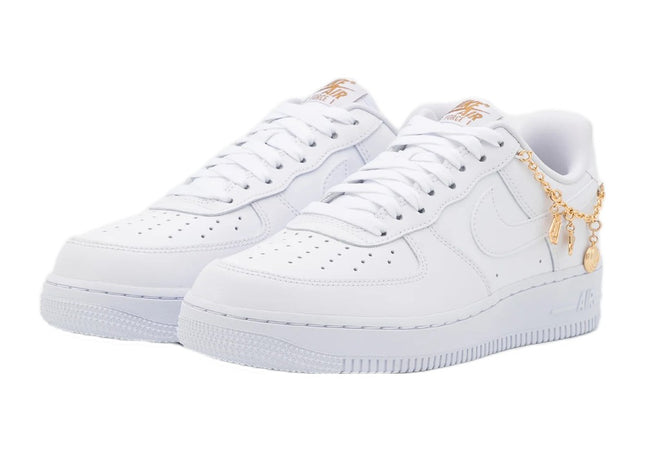 Nike Air Force 1 White Metallic Gold