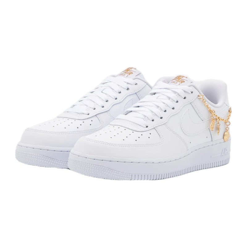 Nike Air Force 1 White Metallic Gold