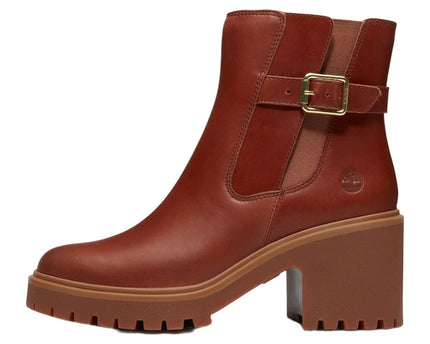 Timberland Stone Heights Mid Chelsea Boot Rust Full Grain