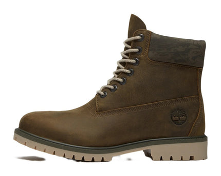 Timberland Heritage Lace Waterproof Boot Dk Green Nubuck W Camo