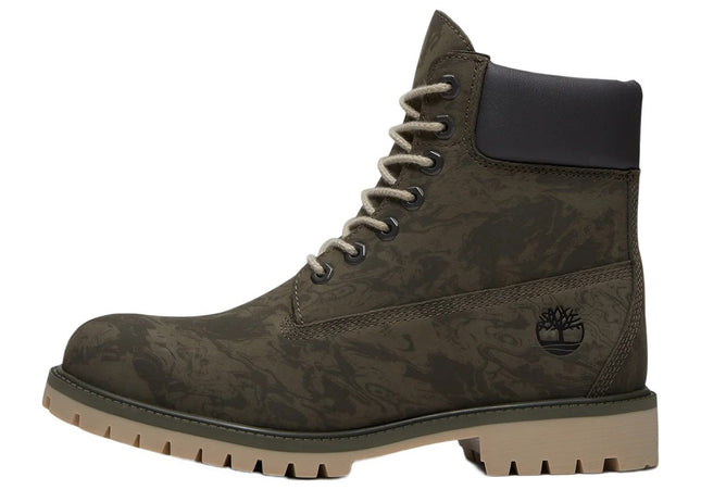 Timberland Heritage 6 Inch Waterproof Boot Dk Green Nubuck W Camo