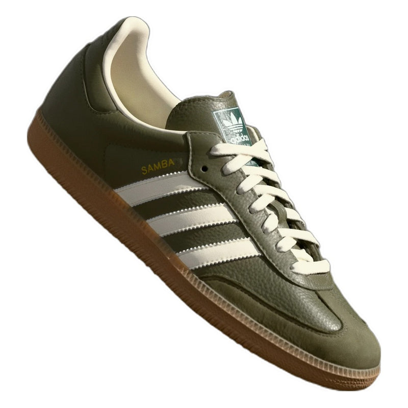 Adidas Samba OG Medium Dark Khaki Off White