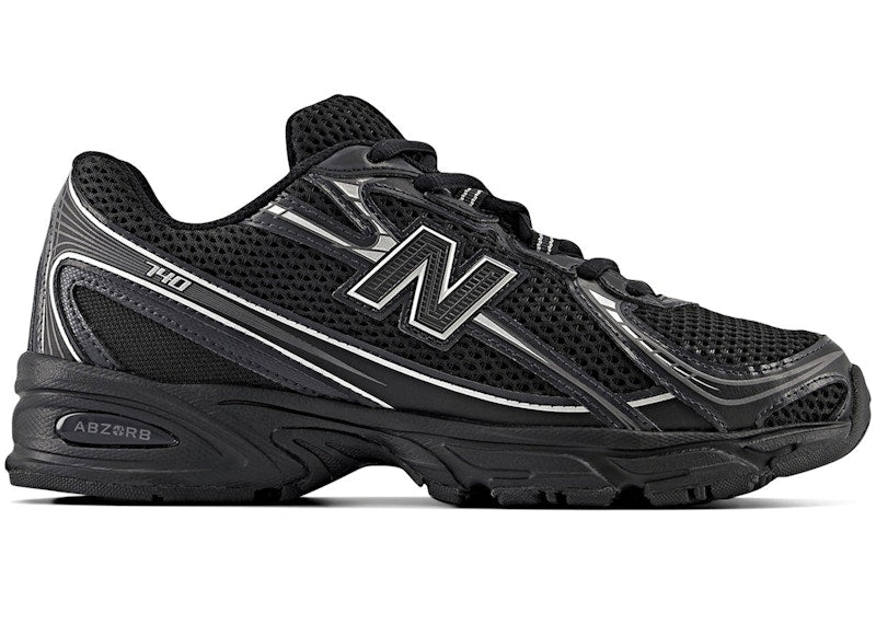 New Balance 740v2 Black Grey Silver