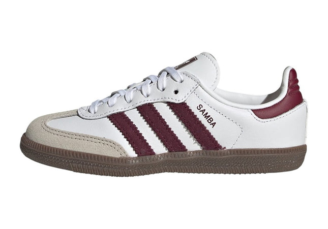 Adidas Samba OG Ftwr White Maroon