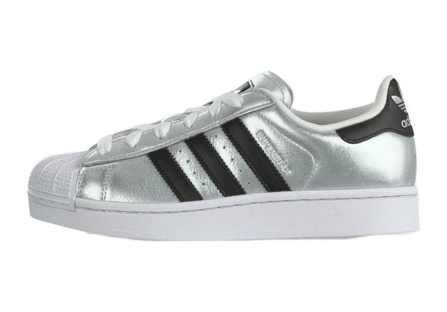 Adidas Superstar II Silver-Coloured Metallic Core Black