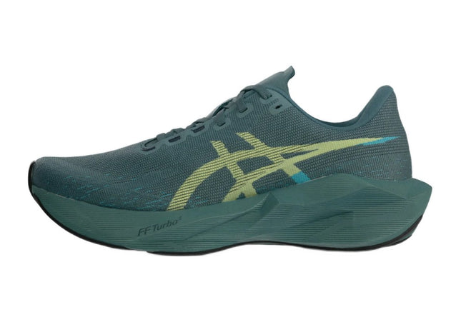 ASICS Novablast 6 Foggy Teal Illuminate Yellow