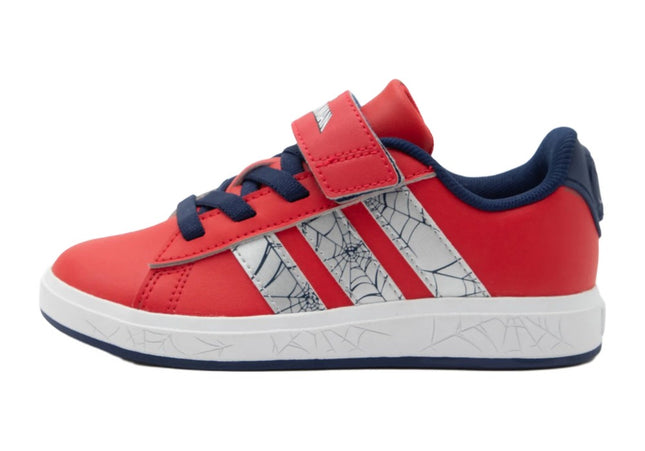 Adidas Grand Court Spider Man Pure Ruby Silver-Coloured Metallic
