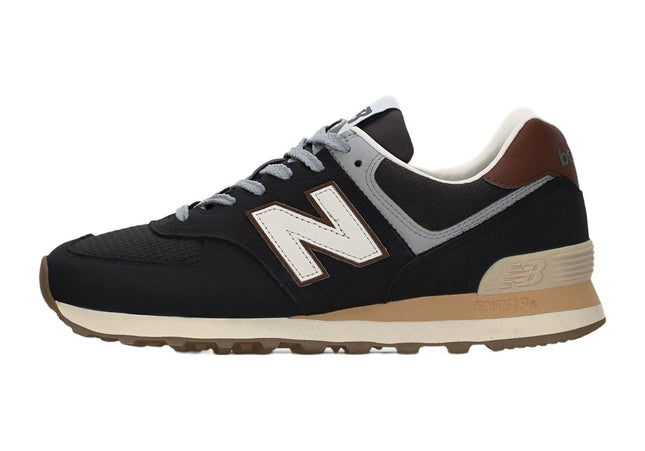 New Balance U574 Brown Dark Silver-Coloured Metallic